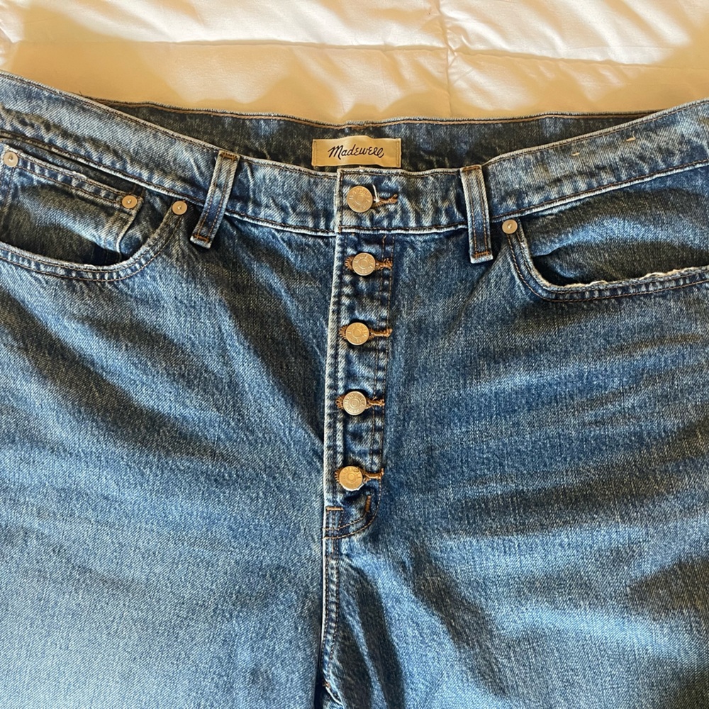 NWOT Madewell perfect vintage button front jeans - 33